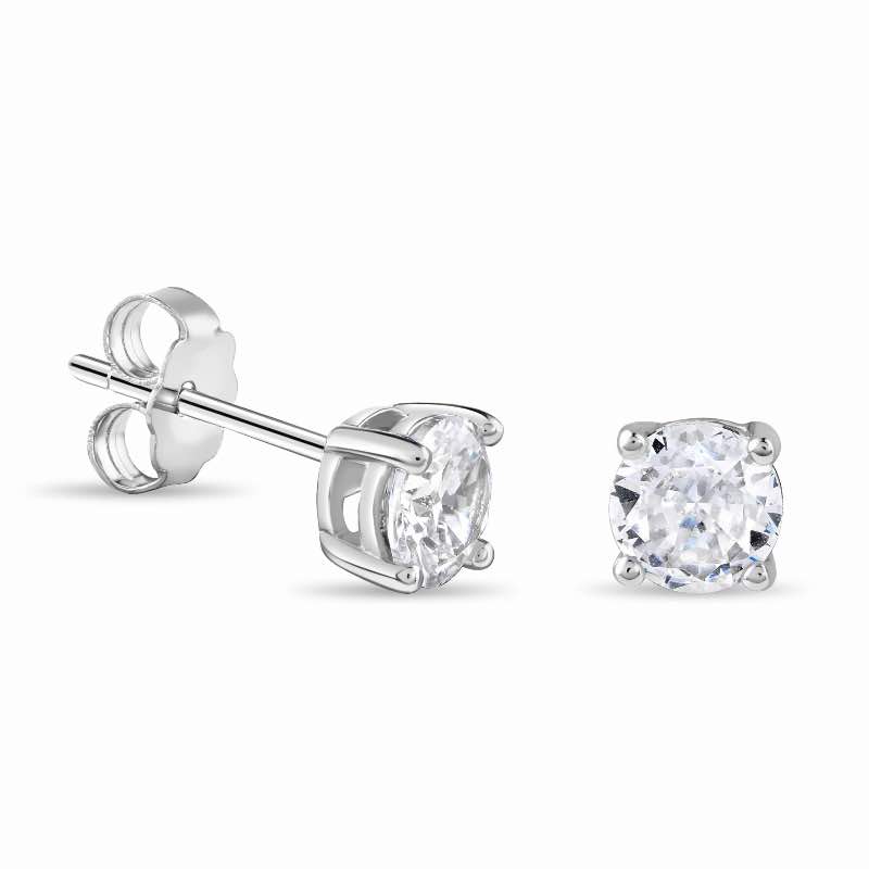 Classic Four-Prong Stud Earrings